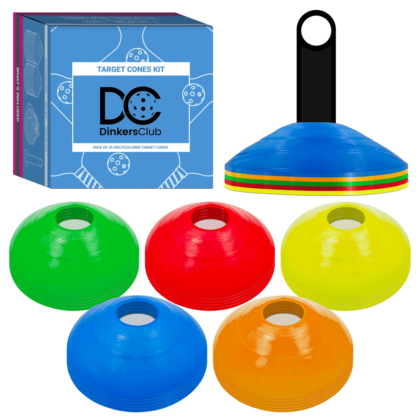 DC Pickleball Cones for court training and drilling, lifestyle5