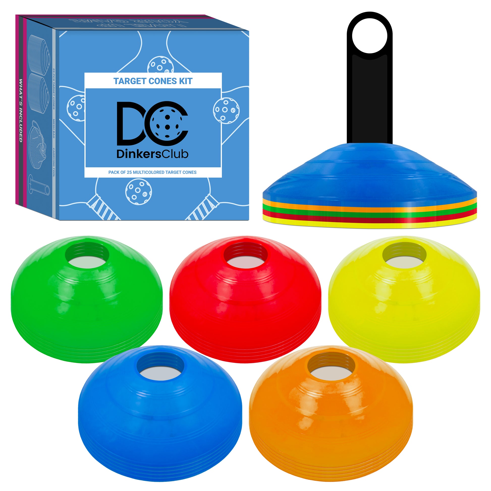 DC Pickleball Cones for court training and drilling, lifestyle5